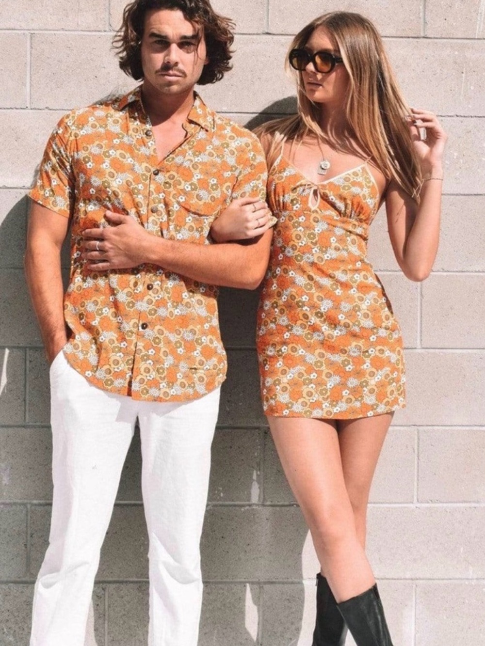 Honey Bunch Men's Shirt Her Pony Retro Vintage 60's/70's Festival Button Up